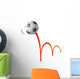 Bouncing Soccer Ball Wall Decal