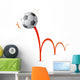 Bouncing Soccer Ball Wall Decal