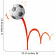 Bouncing Soccer Ball Wall Decal