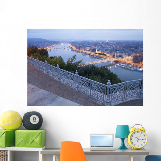 Early Morning in Budapest City, Hungary Wall Mural