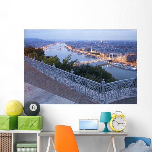 Early Morning in Budapest City, Hungary Wall Mural
