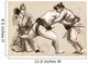 Sumo.An full sized hand drawn illustration in calligraphic style Wall Mural