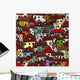 City Sketch Seamless Pattern Wall Decal