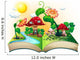 Mushroom House Book Wall Decal