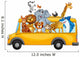 Animals on School Bus Wall Decal