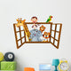 Animals and Window Wall Decal