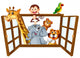 Animals and Window Wall Decal