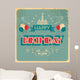Vintage Birthday Card Wall Decal
