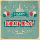 Vintage Birthday Card Wall Decal