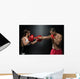 Young Fit Man Fighting A Woman Wall Mural