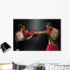 Young Fit Man Fighting A Woman Wall Mural