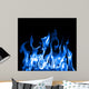 Blue flames Wall Mural