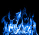 Blue Flames Wall Decal