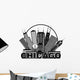 Chicago City Skyline Wall Decal