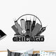 Chicago City Skyline Wall Decal