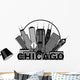 Chicago City Skyline Wall Decal