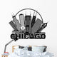 Chicago City Skyline Wall Decal
