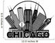 Chicago City Skyline Wall Decal