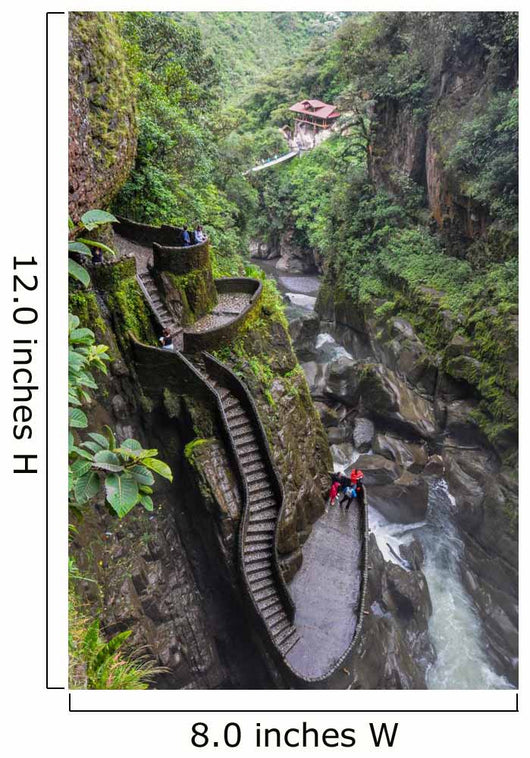 Pailon del Diablo, Banos Santa Agua, Ecuador Wall Mural