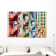 Colorful Spiral Stairs Singapore's Wall Decal