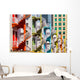 Colorful Spiral Stairs Singapore's Wall Decal