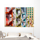Colorful Spiral Stairs Singapore's Wall Decal