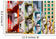 Colorful Spiral Stairs Singapore's Wall Decal