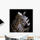 A Headshot of a Burchell's Zebra Wall Mural