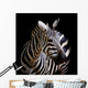 A Headshot of a Burchell's Zebra Wall Mural