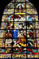 Stained Adoration Shepherds Cathedral Wall Decal
