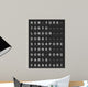 Departure Board Wall Decal