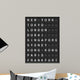Departure Board Wall Decal