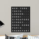 Departure Board Wall Decal