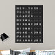 Departure Board Wall Decal