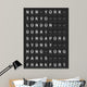 Departure Board Wall Decal