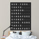 Departure Board Wall Decal