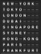 Departure Board Wall Decal