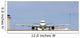 head on commercial jet Wall Mural