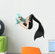 Blue-Haired Mermaid Wall Decal