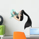 Blue-Haired Mermaid Wall Decal