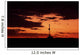 oil rig at sunset Wall Mural