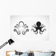 Vector image of an octopus on white background. Wall Decal