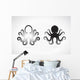 Vector image of an octopus on white background. Wall Decal