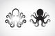 Vector Image Of An Octopus On White Background. Wall Decal