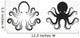 Vector image of an octopus on white background. Wall Decal