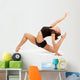 Young professional gymnast woman Wall Decal