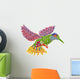 Paradise Floral Humming-bird Wall Decal