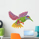 Paradise Floral Humming-bird Wall Decal