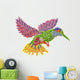 Paradise Floral Humming-bird Wall Decal