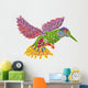Paradise Floral Humming-bird Wall Decal